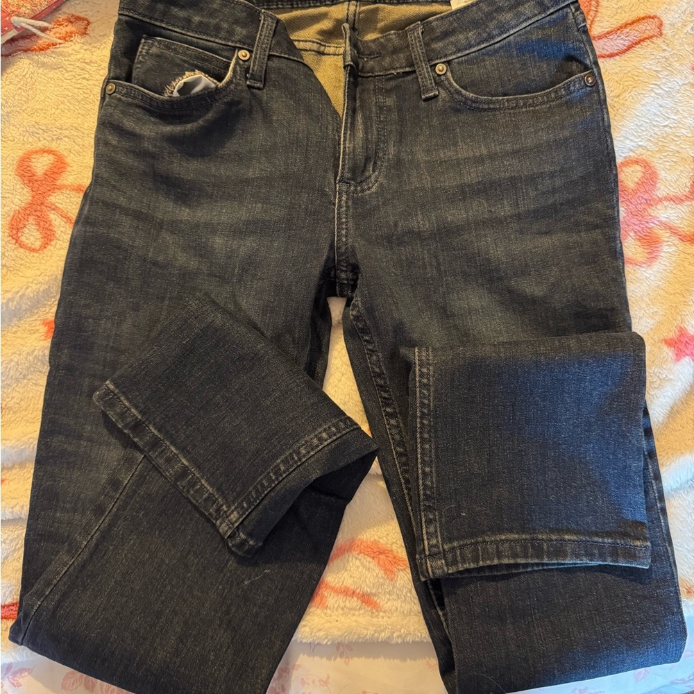 Wrangler Women's Straight Leg Jeans in Dark Wash Blue